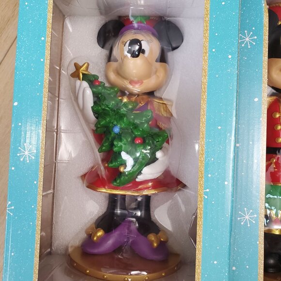 Disney Mickey & Minnie Mouse Large 15" Nutcracker Holiday Christmas Decor Set - Picture 5 of 16